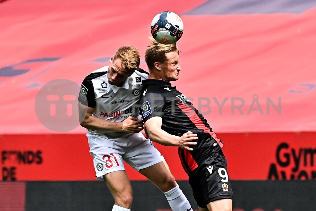 Kasper Dolberg Nice Nicolas Cozza Mhsc Football Nice Vs