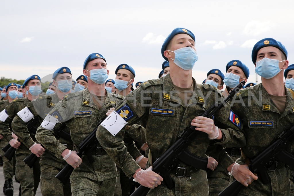 Rehearsal Of Parade Marking 75th Anniversary Of Victory In WWII