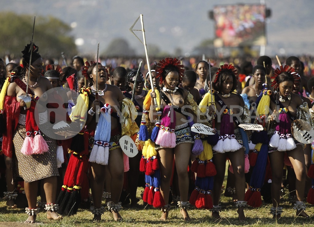 свазиленд праздник короля. голые африканские девочки. африканские девственницы. цвета африки. свазиленд умхланга.