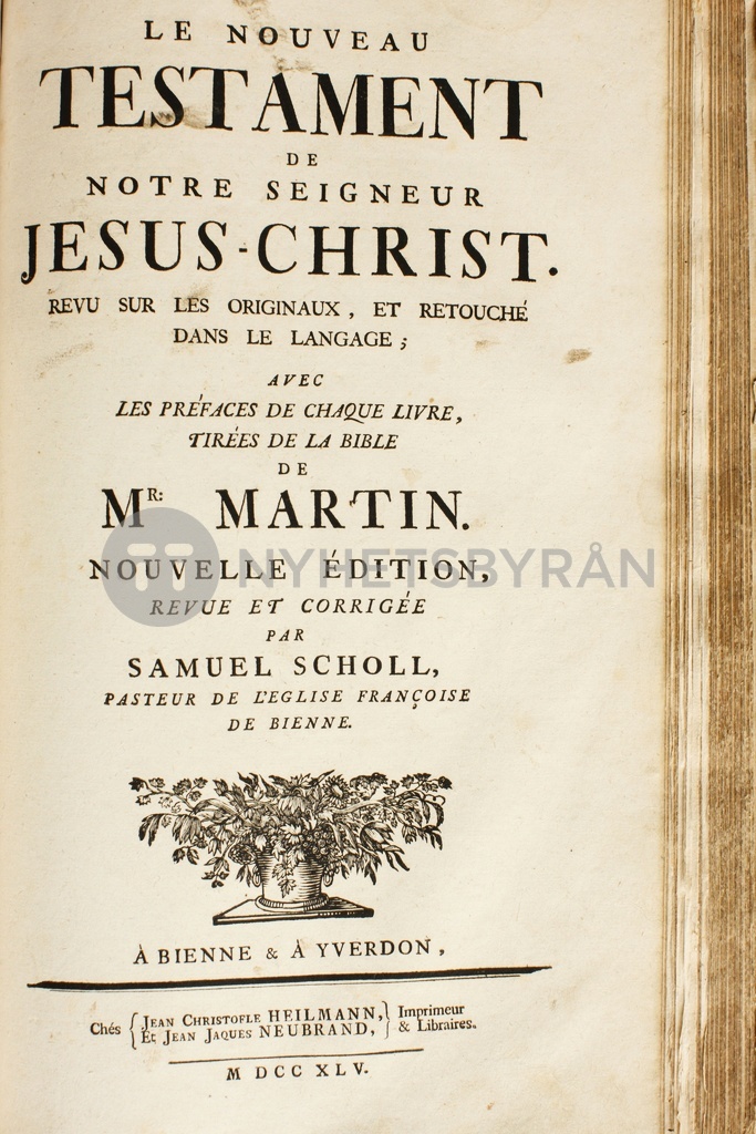 18th century French bible. New Testament