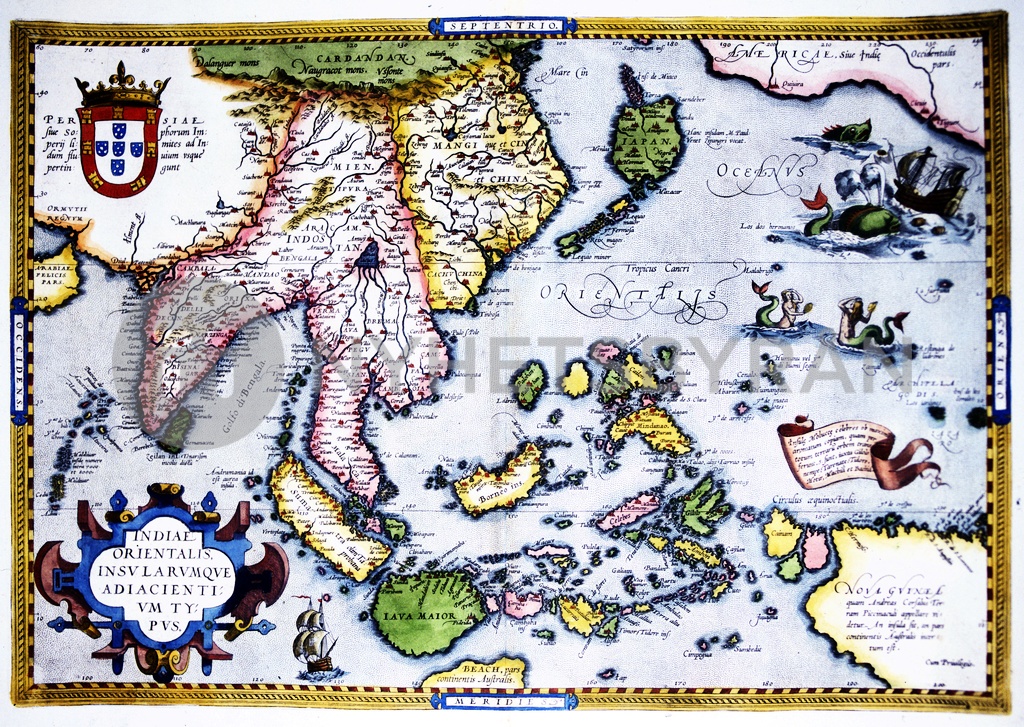 16th Century Map Of The East Indies