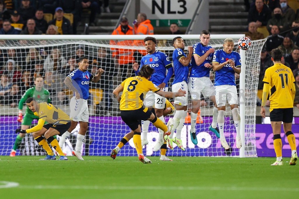 Premier League Wolverhampton Wanderers v Everton Ruben Neves 8 of