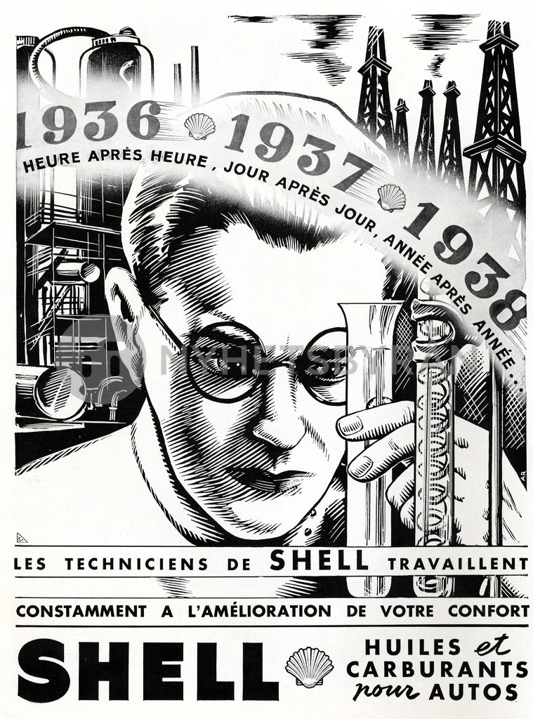 Magazine Advertisement for Shell oils and fuels
