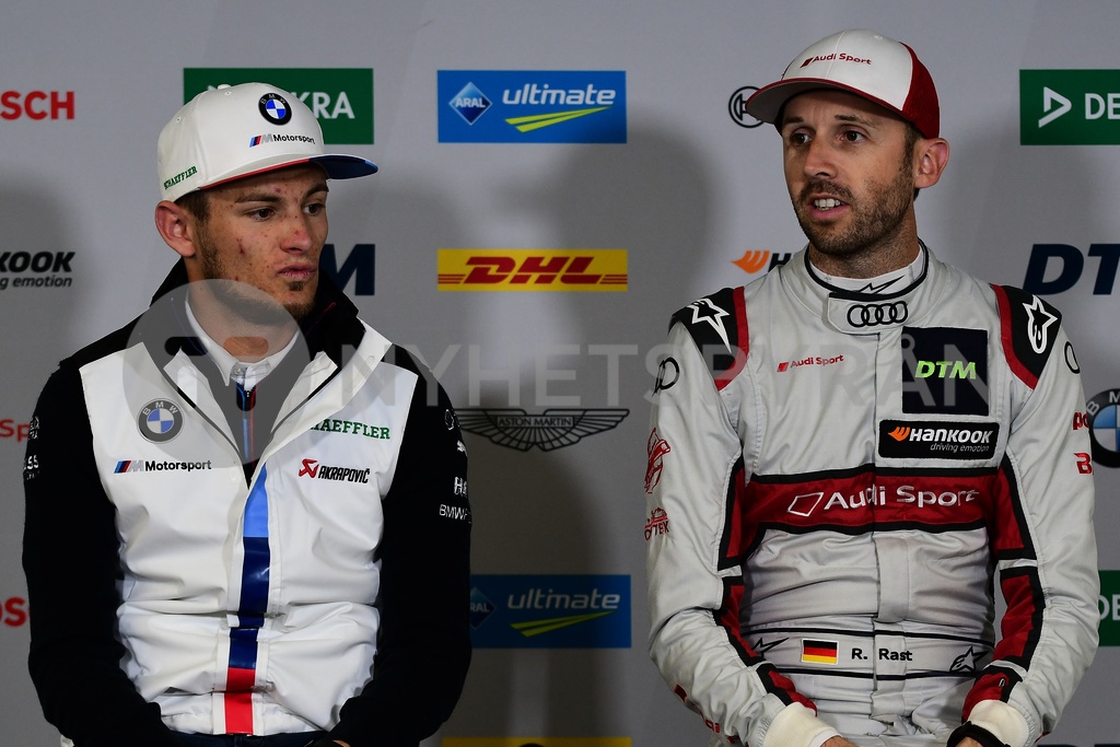 Marco Wittmann (GER) (BMW Team RMG - BMW M4 DTM) und Rene Rast (GER ...