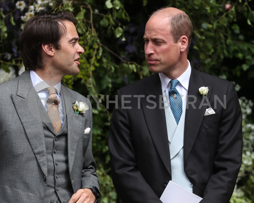 Prince William Attends Wedding of Duke of Westminster and Olivia Henson